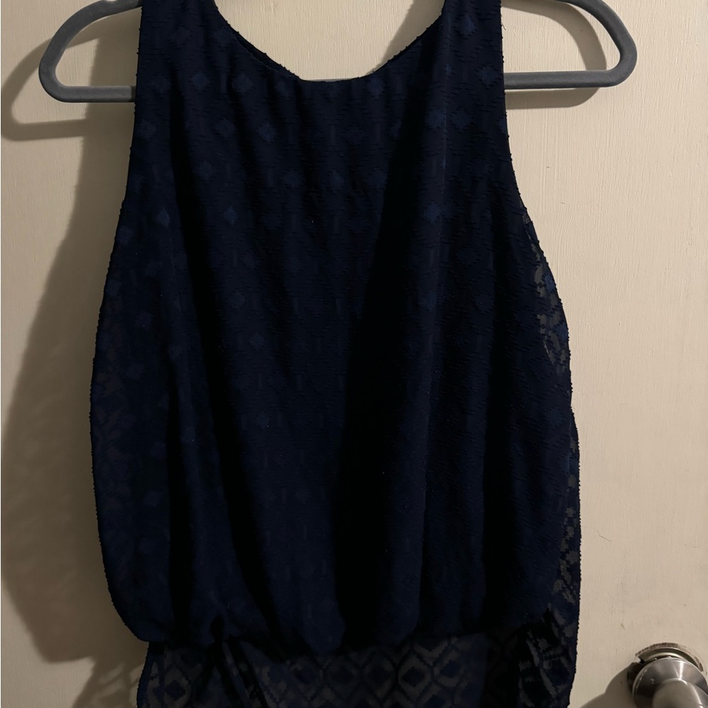 Navy Blue Juniors Tank